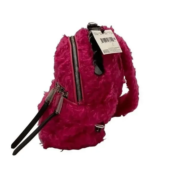 Moschino Pink Fur Backpack